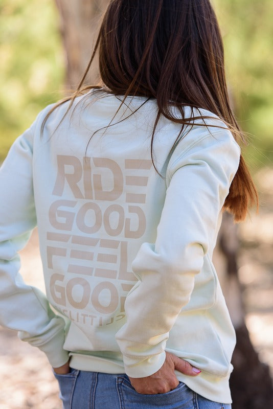 sudadera-escudo-verde-crema-Ciclit