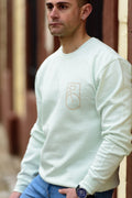 sudadera-escudo-verde-crema-Ciclit