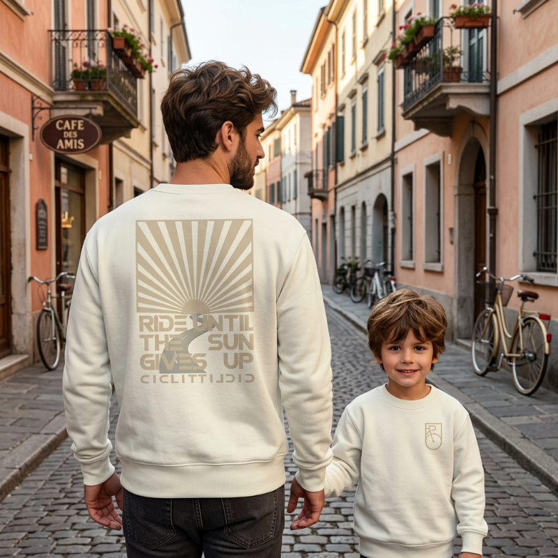 sudadera-escudo2-verde-crema-niño-Ciclit