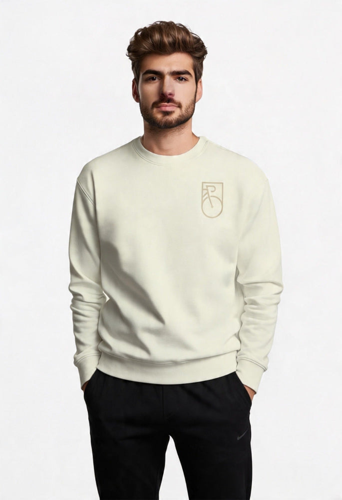 sudadera-escudo2-verde-crema-niño-Ciclit